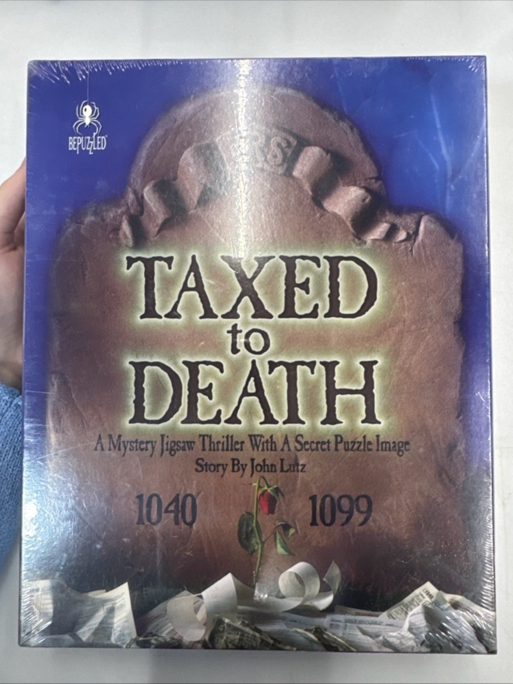 Bepuzzled “Taxed to Death” Mystery Jigsaw Puzzle Game Sealed 1000 Pieces New